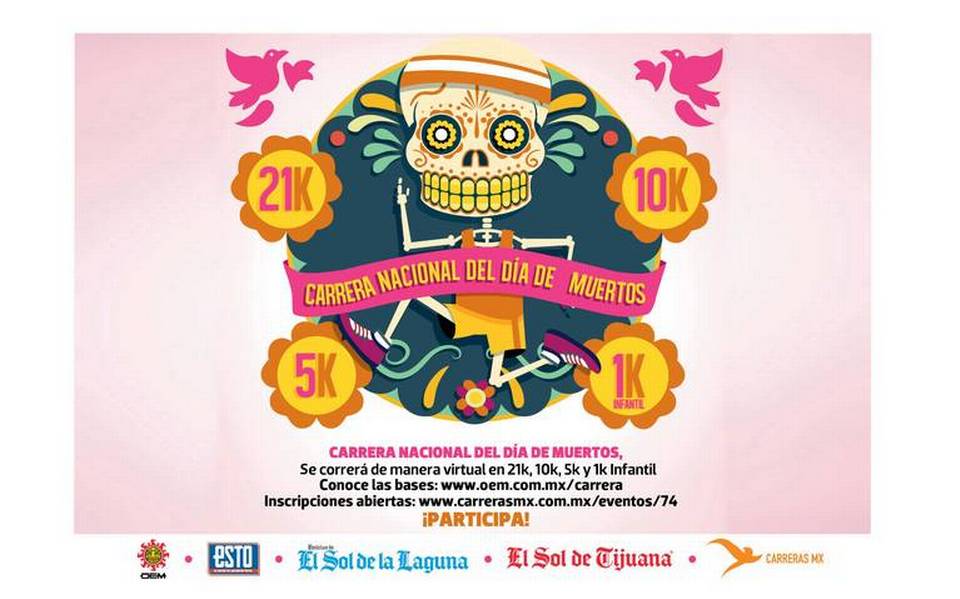 Invitan a potosinos a la Carrera Nacional Día de Muertos - El Sol de San  Luis | Noticias Locales, Policiacas, sobre México, San Luis Potosí y el  Mundo